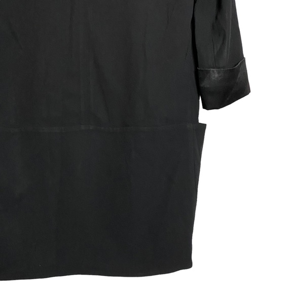 Wilfred Black Blazer Lined 3/4 Sleeves Folded Cuffs Silky Pockets Small - Picture 12 of 13